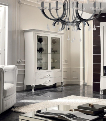 Luxury Shop Window Display Case Vitrines Glass Wardrobe Style Italy Modern Design Wood