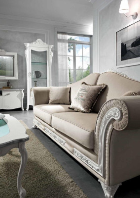 Sofa 3 Seater Living room Furniture Three Seater Sofas Italian Luxury Furniture Fabric