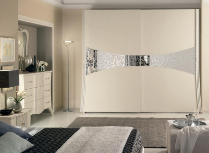 Wardrobe with sliding doors Bedroom Wood Wardrobe Cabinets new Mirror