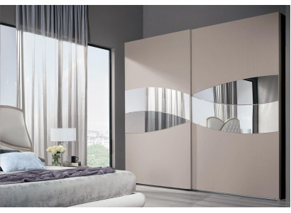 Wardrobe with Sliding Doors Bedroom Wood Wardrobe Cabinets Wood Mirror