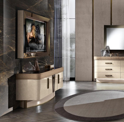 Set Modern Wall unit Chest of drawers TV-cabinet Living room Wall units Living room Set TV-Frame