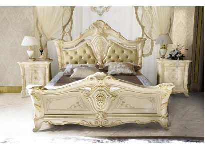 Chesterfield Bedroom Baroque Furniture Textile Classic Bed Luxury