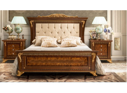 Double bed Solid wood Bedroom Beds Design Bed MobilPiu Luxury