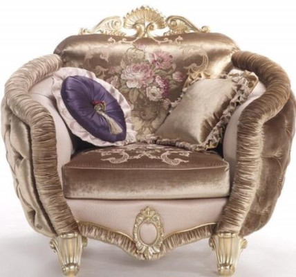 Relex Lounge TV Leather Club Living room 1 Seater Armchair Design Chair Upholstery