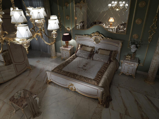 Bed Bedroom Beds Double bed Bed Frame Hotel Design Upholstery Luxury Furniture