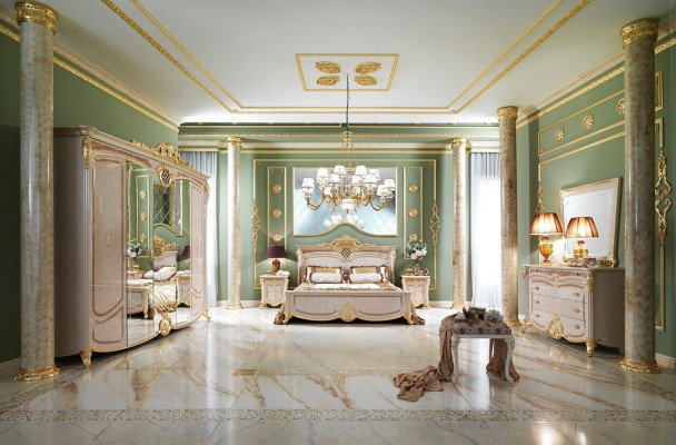 Bed Bedroom Beds Double bed Bed Frame Hotel Design Upholstery Luxury Furniture