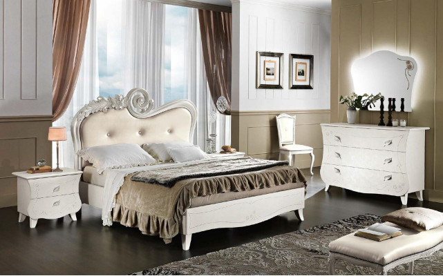 Bed Bedroom Design Beds Wood Beds Double bed Italian Furniture Double