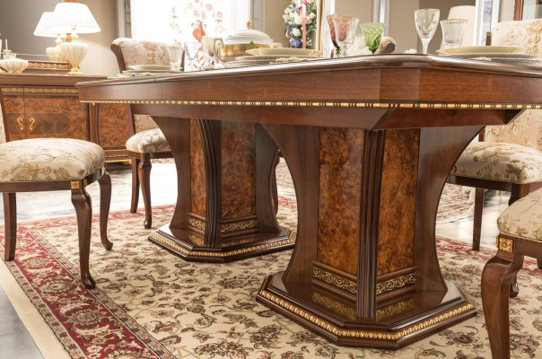 Tables Furniture Dining table Antique style Solid wood Italian dining tables Table Wood