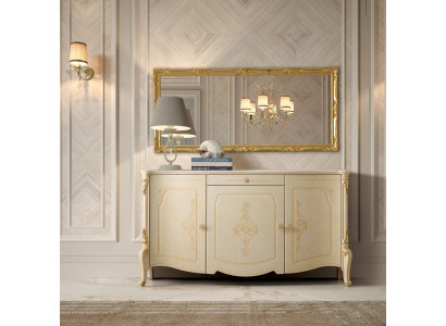 Design Furniture Style Baroque Chest of drawers Sideboard Sideboard Wood Italy Low Sideboard