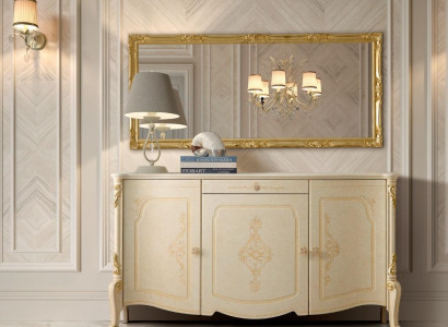 Design Furniture Style Baroque Chest of drawers Sideboard Sideboard Wood Italy Low Sideboard