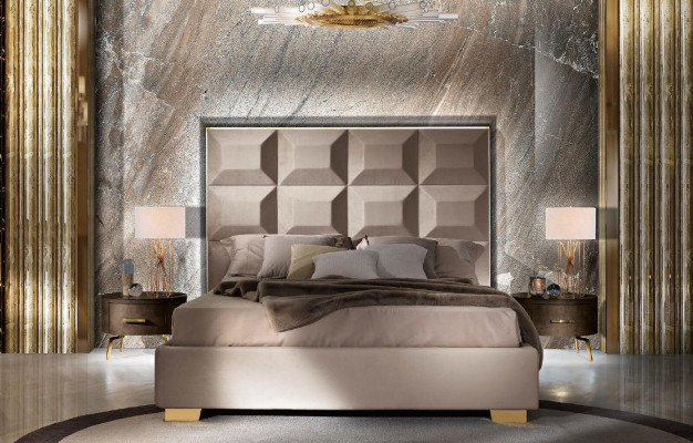 Modern Bed Luxury Beds Chesterfield Furniture Baroque Hotel Textile Bedroom