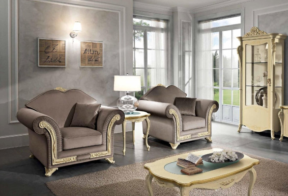 Armchair 1 Seater Living room Relax Design Furniture Italian Furnishings Italy