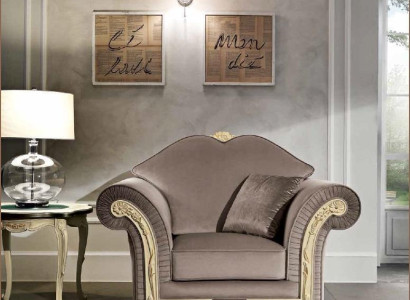 Armchair 1 Seater Living room Relax Design Furniture Italian Furnishings Italy