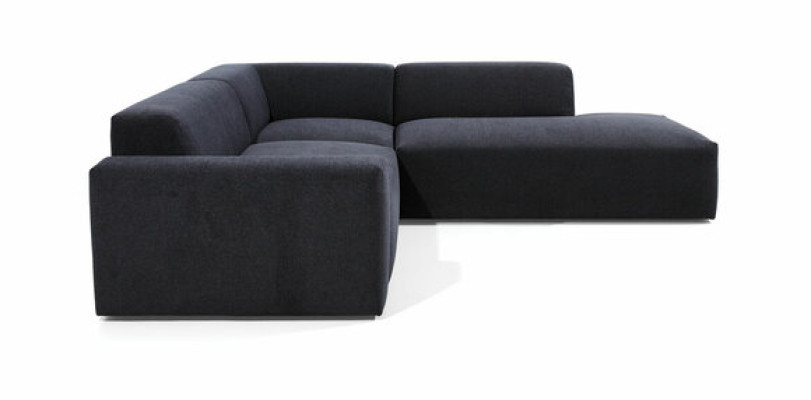 Corner sofa L-shape Sofa Living landscape Suite Upholstery Fabric Design Modern
