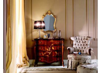 Italian Furniture Design Chest of drawers Wardrobe Brown Luxury Wood Furniture Baroque