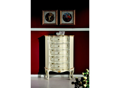 Italian Furniture Luxury Style Baroque White Wardrobe Chest of drawers Designer Furniture