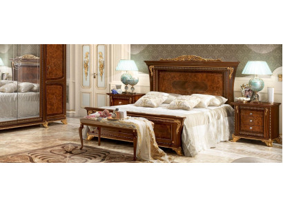Bedroom Baroque Rococo Wood Furniture Bed Upholstery Luxury Double Beds