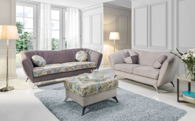 Design 3 Seater Relax Club Sofas Lounge Sofa Textile Upholstery Couch Fabric Couches