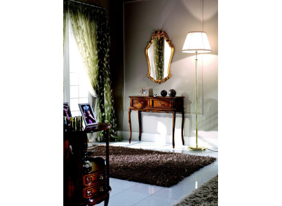 Luxury Wood Italian Furniture 2-piece Set Furniture Style Baroque Console table with mirror new