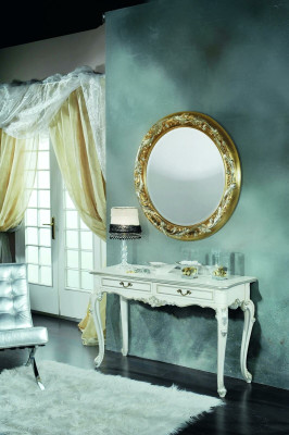Round Wall mirror Mirror Bathroom Hallway Design Salon Medusa Antique Style Glass Round new