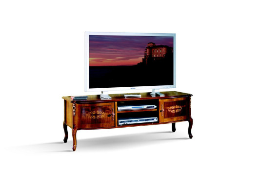 Tv Lowboard TV cabinet Wardrobe Table Living room Wood Furniture Baroque style