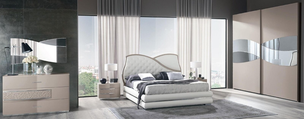 Bed Bed frame ee bed frame Beds Double Luxury Double bed White Modern Design
