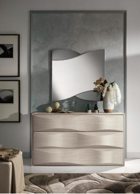 Set Chest of drawers with Mirror Chests of drawers Console Group Wood Cabinet Bedroom Modern