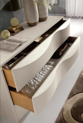 Set Chest of drawers with Mirror Chests of drawers Console Group Wood Cabinet Bedroom Modern