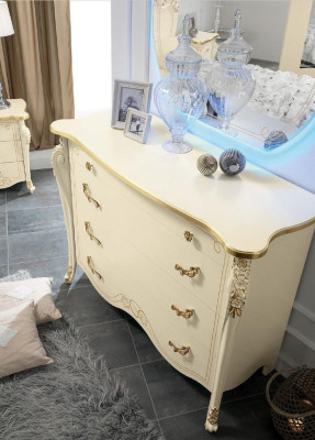 Chest of drawers Beige Sideboard Style Wood Furniture Chests of drawers new Italian Furniture Design