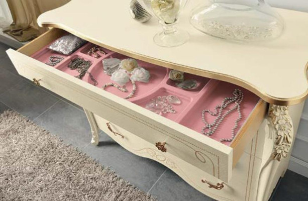Chest of drawers Beige Sideboard Style Wood Furniture Chests of drawers new Italian Furniture Design