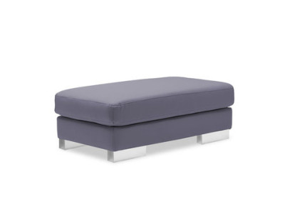 XXL Club Footstool Club Lounge Stool Pufa Leather Ottoman Designer Textile