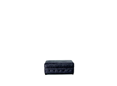 XXL Club Pufa Footstool Club Lounge Stool Leather Ottoman Designer Textile