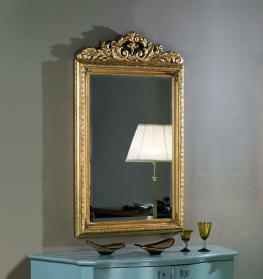 Glass Frame Wall Classic r Wall mirror Wooden frame Mirror Furniture new 133x81cm