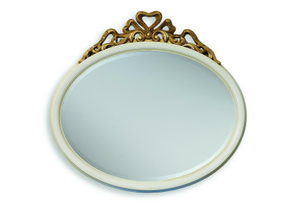 Hallway mirror Mirror Wall mirror Bathroom Round Wood Wall Decoration Mirror Baroque