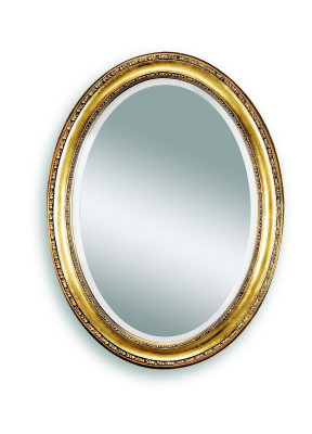 Medusa Oval Mirror Bathroom Design Round Wall mirror Round Baroque Rococo Wood Frame