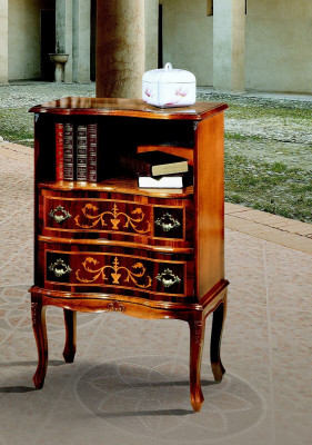 Furniture Wood Style Baroque Brown Chest of drawers Cabinets Designer Italian Furniture
