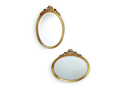 Classic r Design Mirror Wall mirror Oval 67x77cm hanging mirror Baroque Rococo