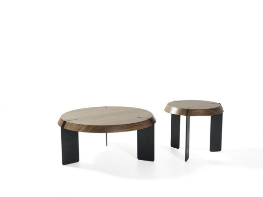 Coffee table Side table Designer Table Round Brown Living room table new
