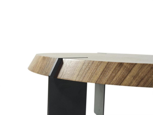 Coffee table Side table Designer Table Round Brown Living room table new
