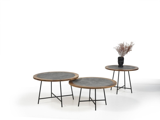 Coffee tables Design Tables Living room table 3 pcs. Side table luxury table