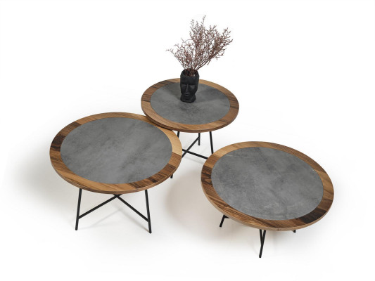 Coffee tables Design Tables Living room table 3 pcs. Side table luxury table