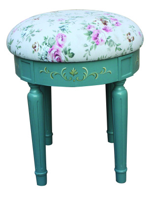 Designer Seat Upholstery Stool Upholstery Seat Stool Stool Textile Wood Style Country House