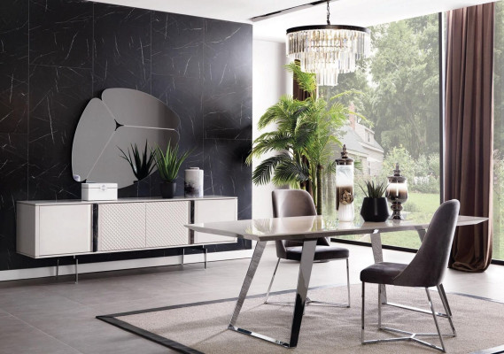 Complete Set Dining table 4x Chairs Dining room Set Ess Group Table Tables 5pcs