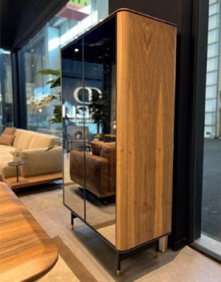 Display Cabinets Glass Bar Wardrobe House Cabinets Wall Shelf Wood Living room