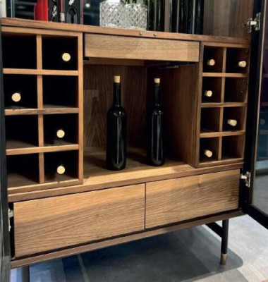 Display Cabinets Glass Bar Wardrobe House Cabinets Wall Shelf Wood Living room