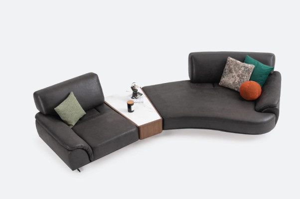 Round Living room Couch Furniture 5 Seat Couches Round Sofa Furniture Textile