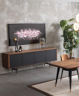 Group Essganitur Dining table 4x Chairs Sideboard Furniture Es Dining room
