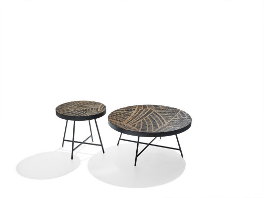 Round coffee table side table living room table side Italian style