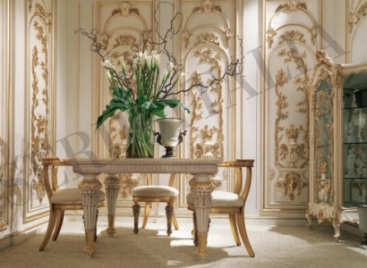 Furniture Furnishings Group Table + 4 Chair Set 5pcs. Dining table suite dining room