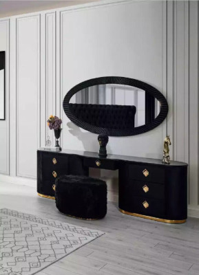 Oval Dressing table Console table with Stool Bedroom Tables Dressing tables